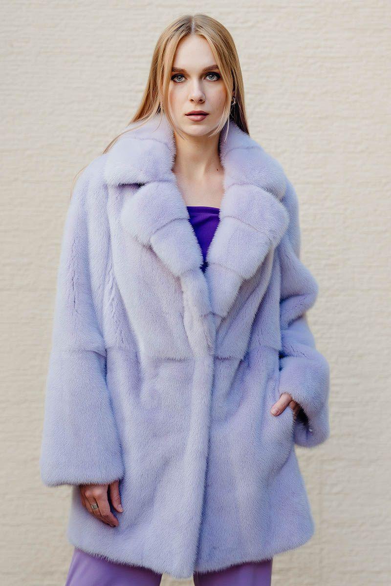 Шуба из норки фото