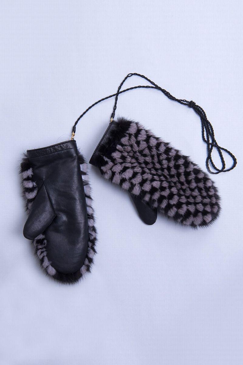 Меховые рукавицы из норки фото