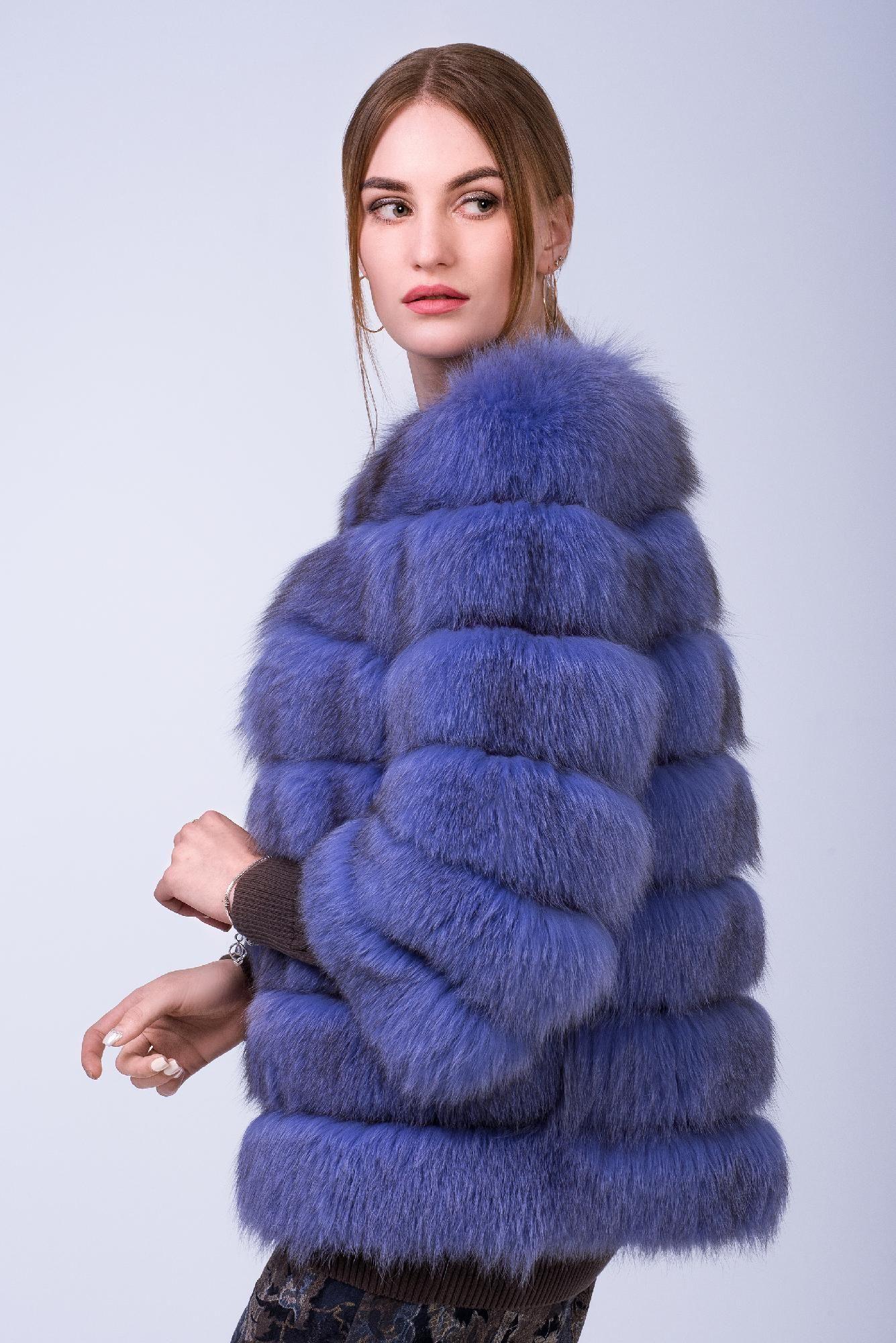 Куртка из меха песца фото