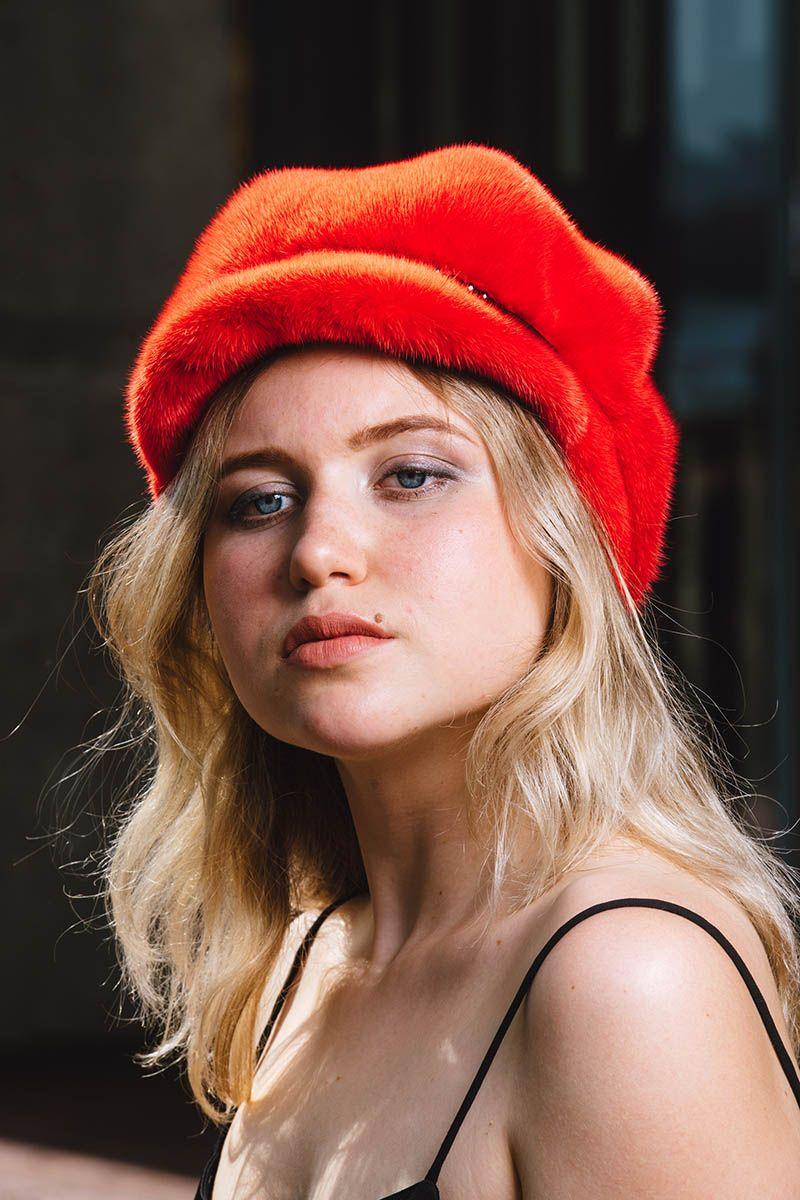 Кепка из норки фото