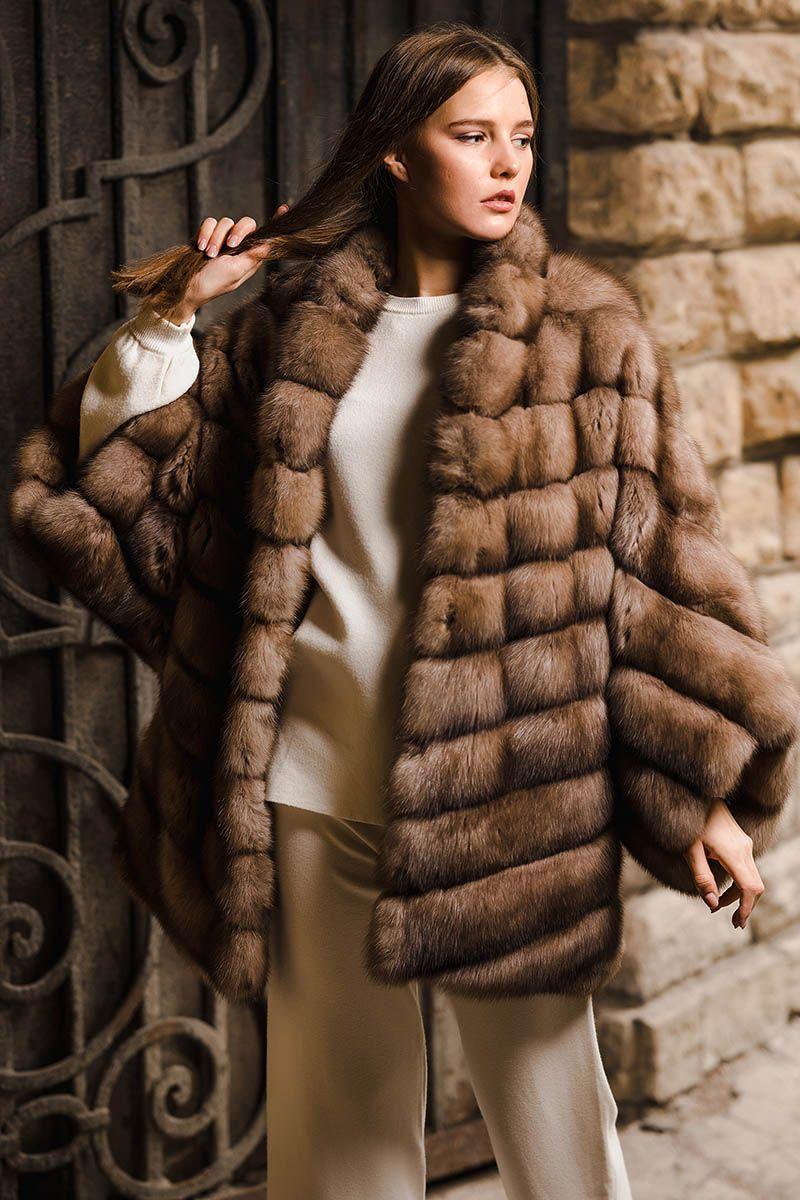 Шуба из баргузинского соболя фото
