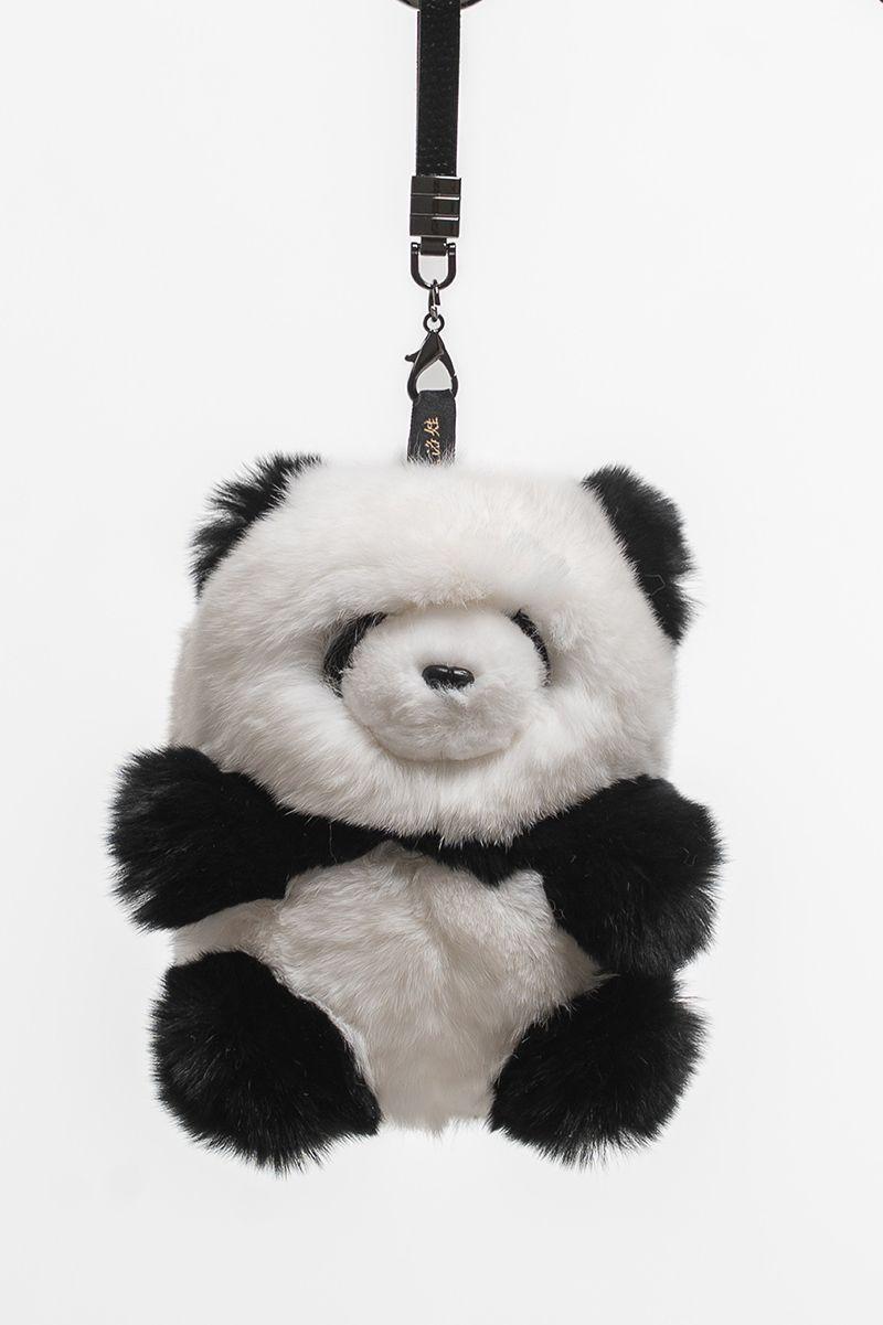 Панда из меха кролика фото