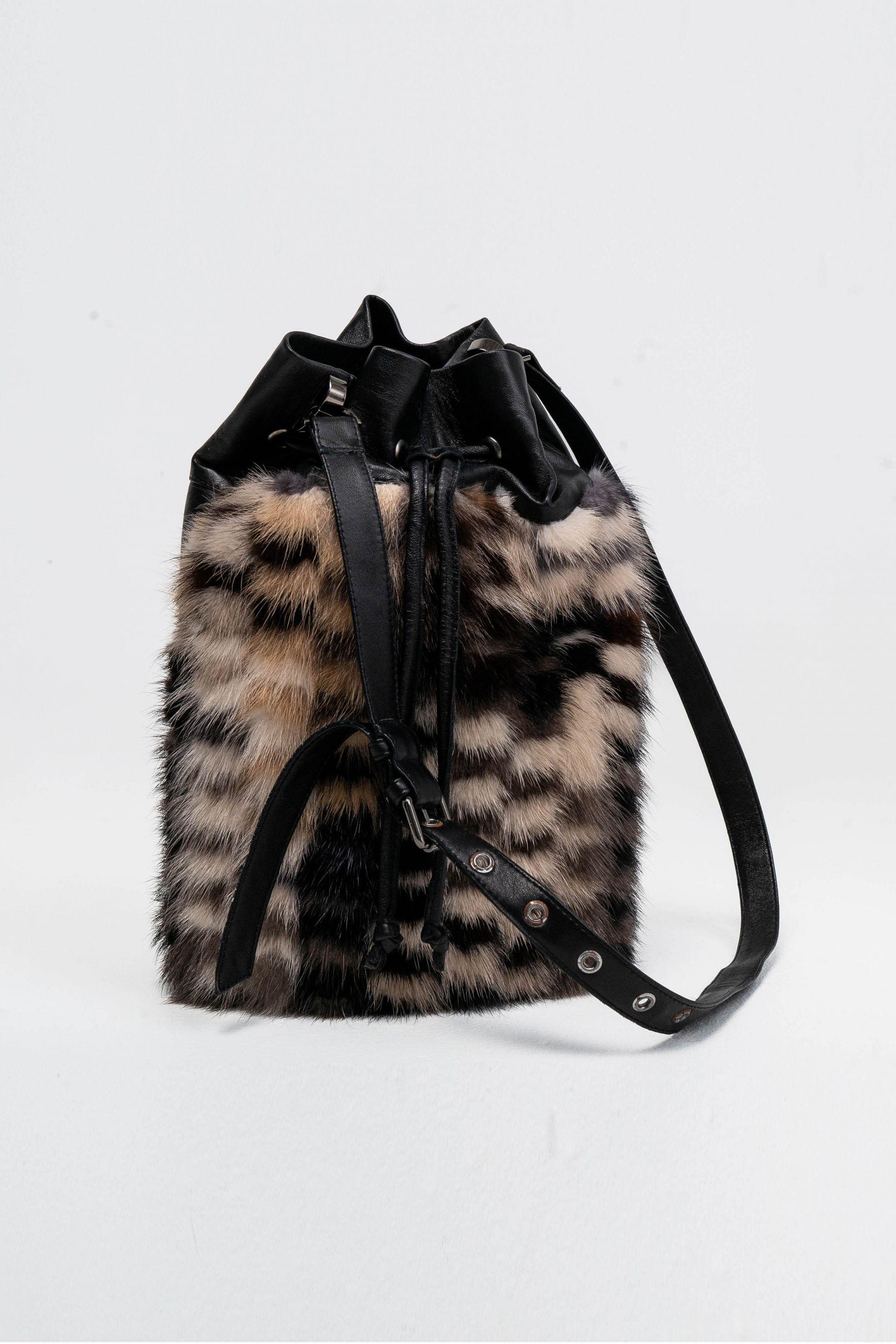 Сумка с мехом норки фото