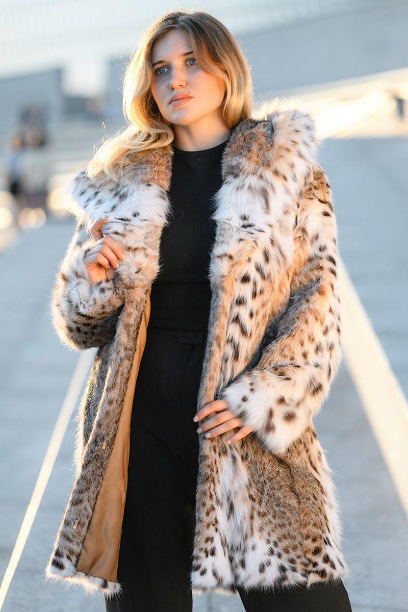 Шуба из рыси фото