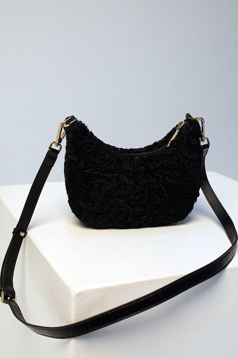 Сумка из меха каракуля фото