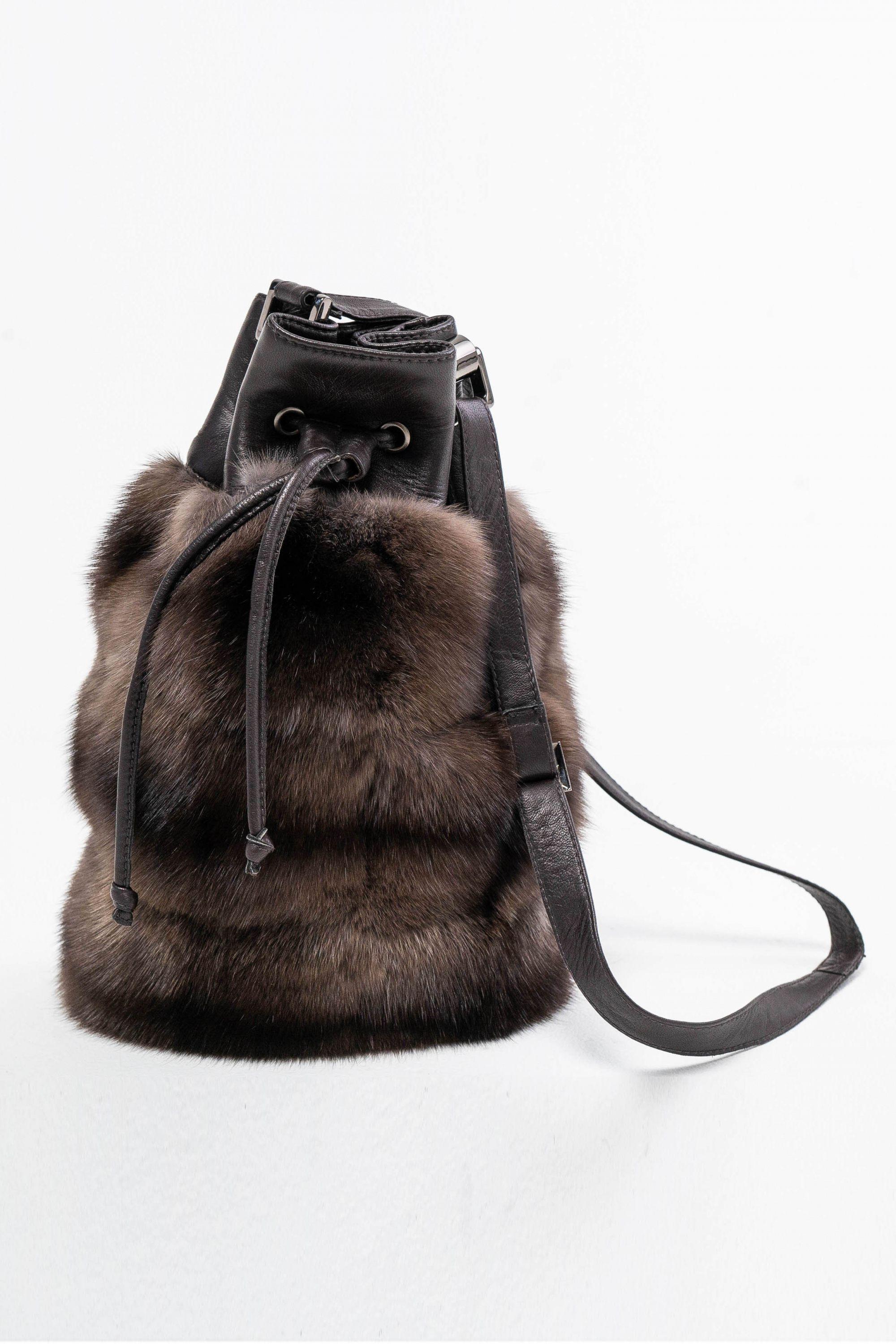 Сумка с мехом соболя фото