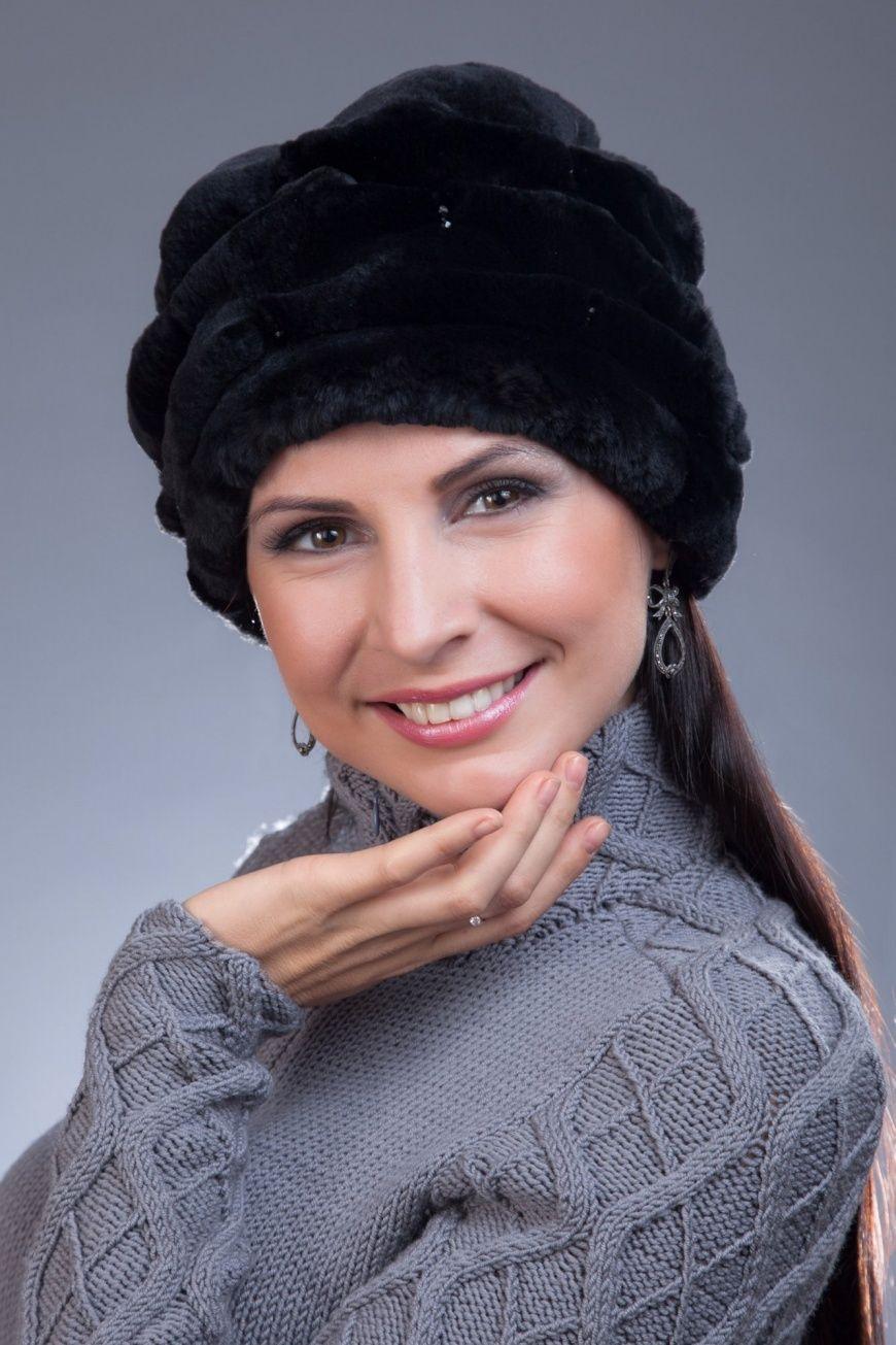 Головной убор из меха кролика фото
