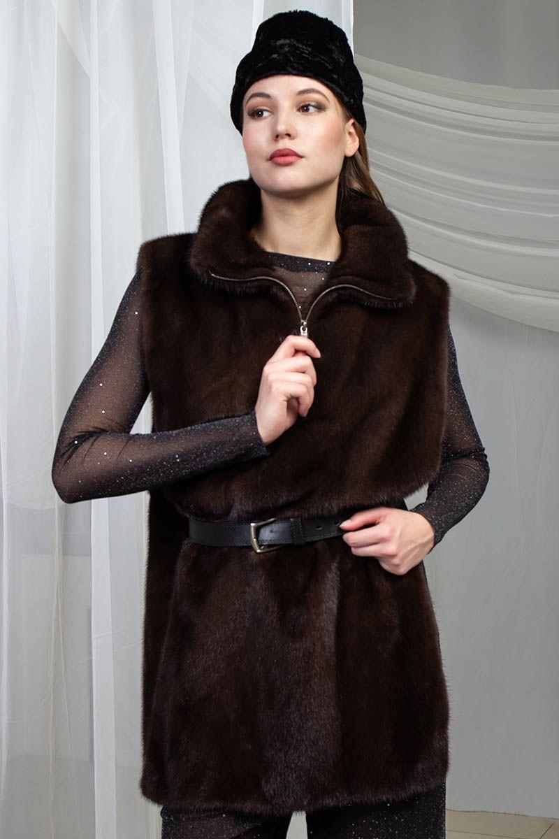 Манишка из норки фото