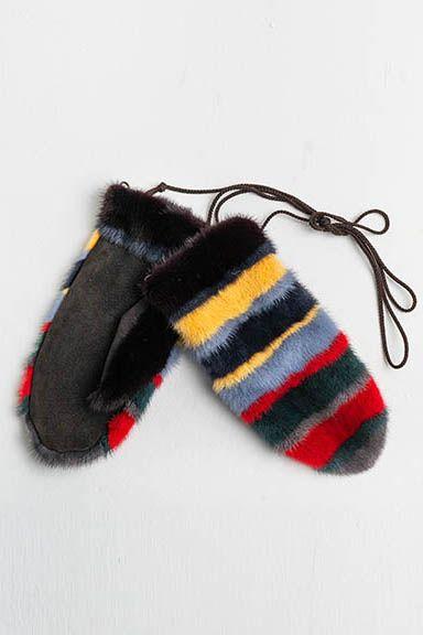 Варежки из норки фото