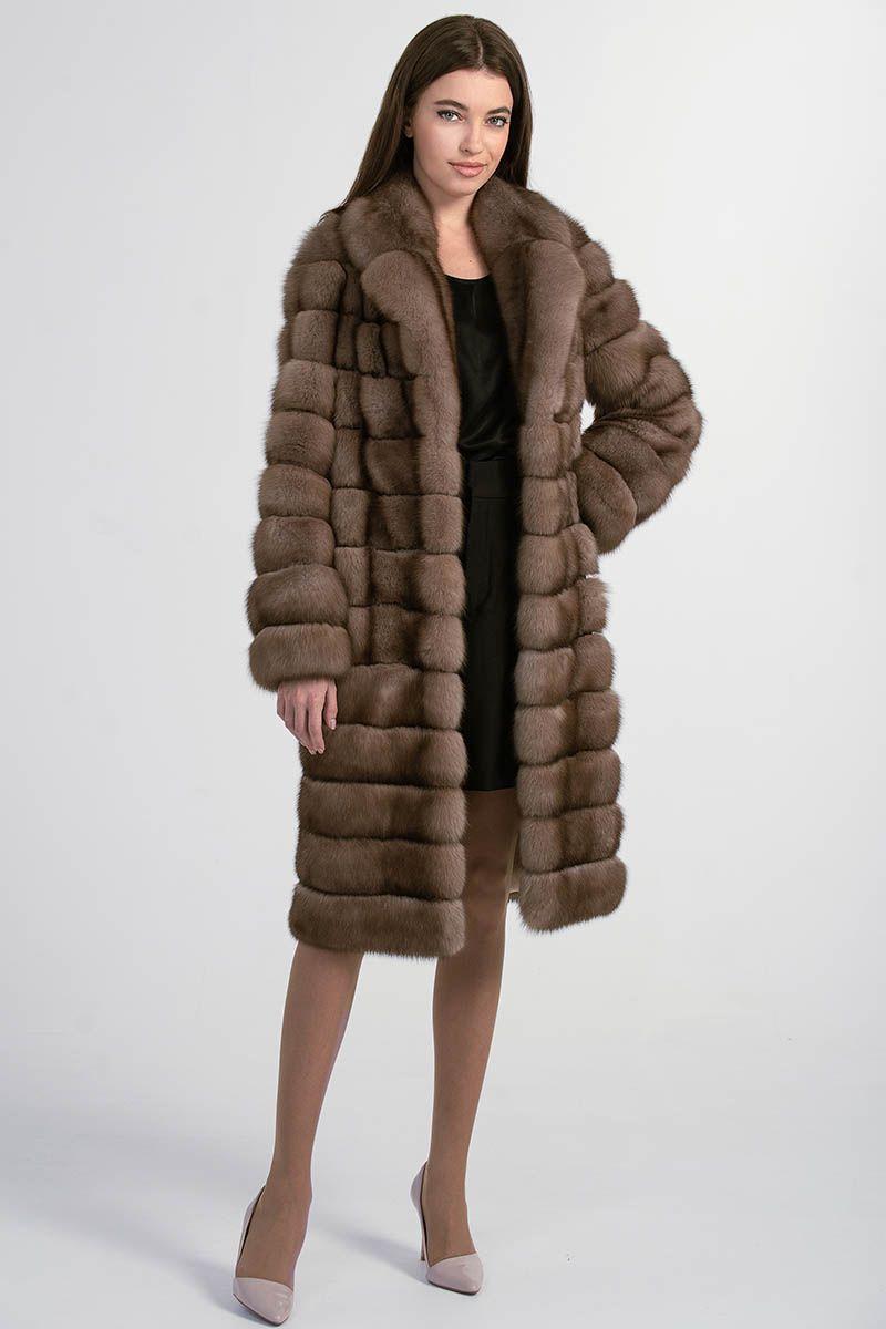 Шуба из баргузинского соболя фото