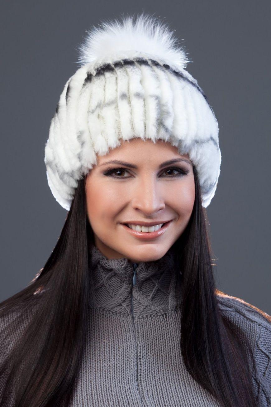 Шапка  из меха кролика фото