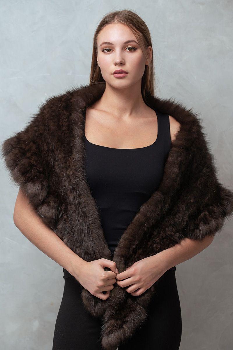 Накидка из соболя фото