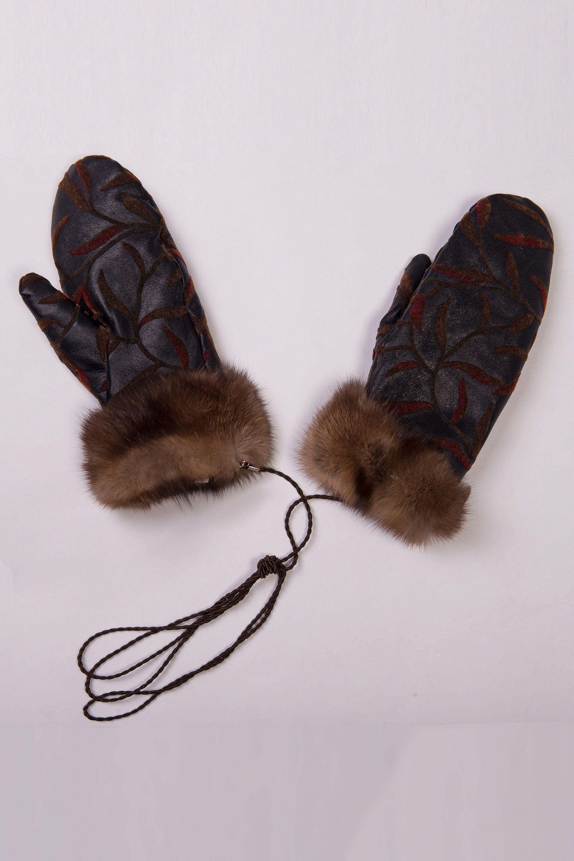 Варежки из  меха соболя фото