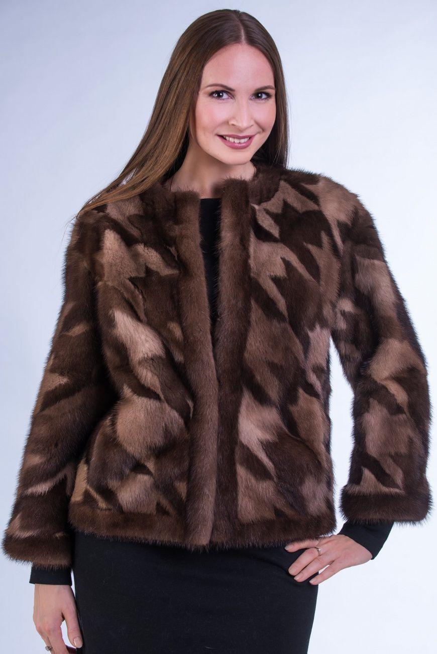 Шуба из норки фото