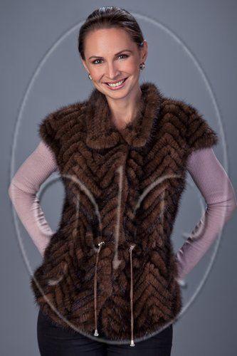 Норковый жилет фото