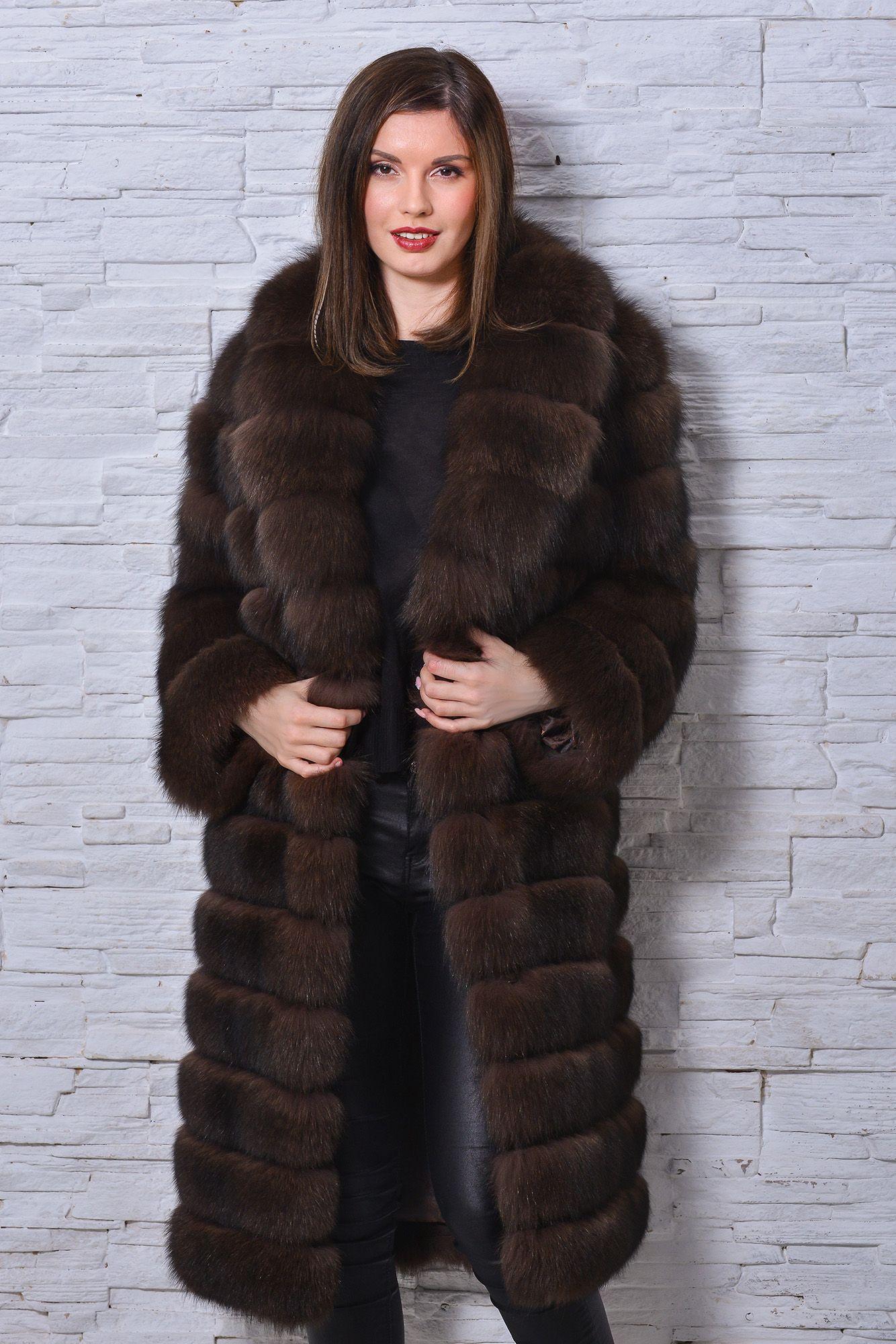 Шуба из песца фото