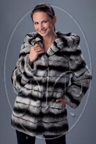 Куртка из шиншиллового кролика фото