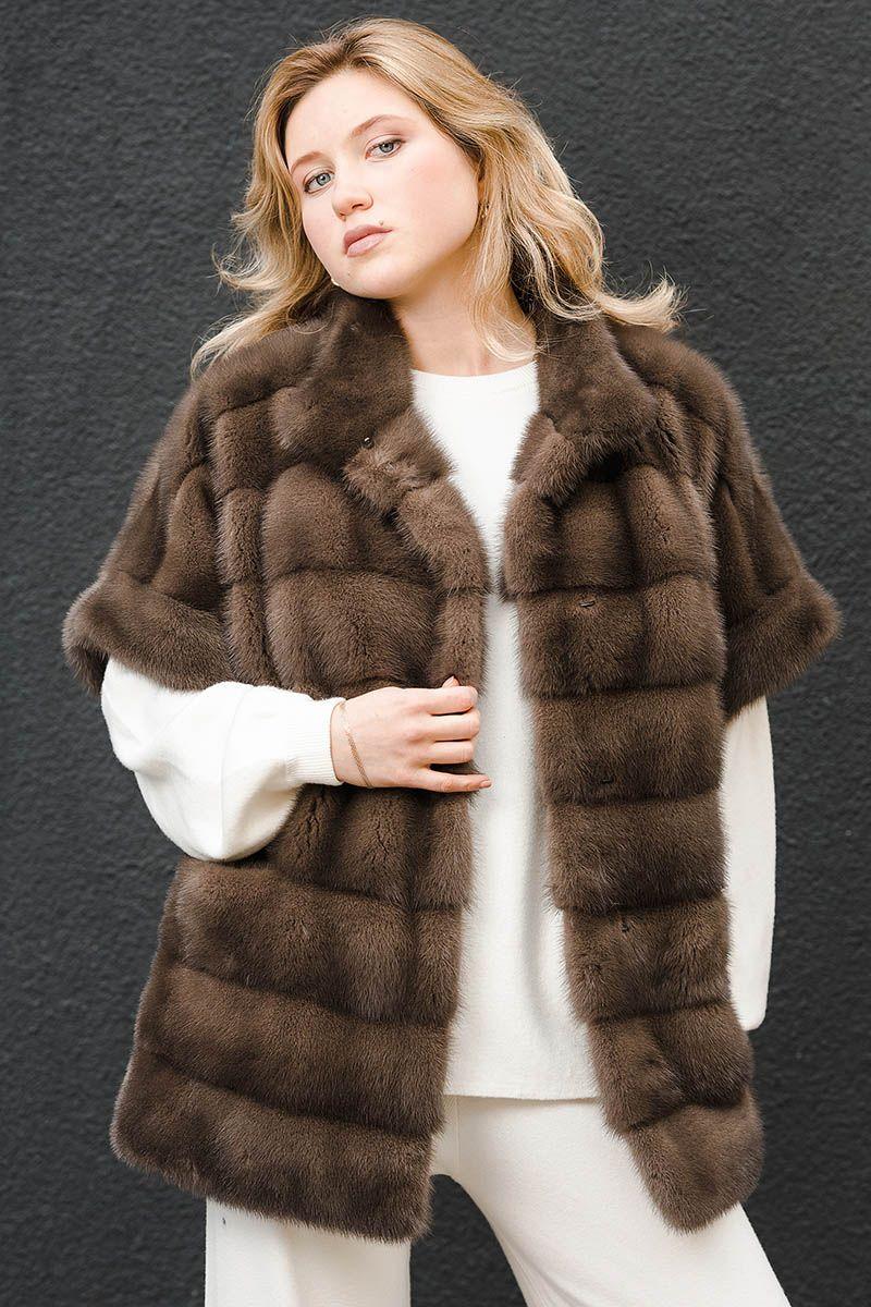 Норковый жилет фото