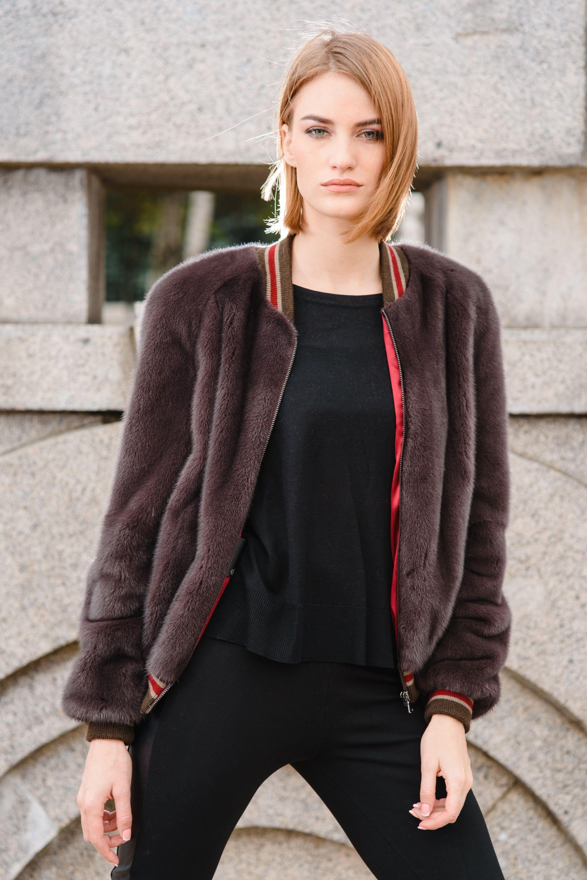 Бомбер из норки фото Бомбер из норки фото